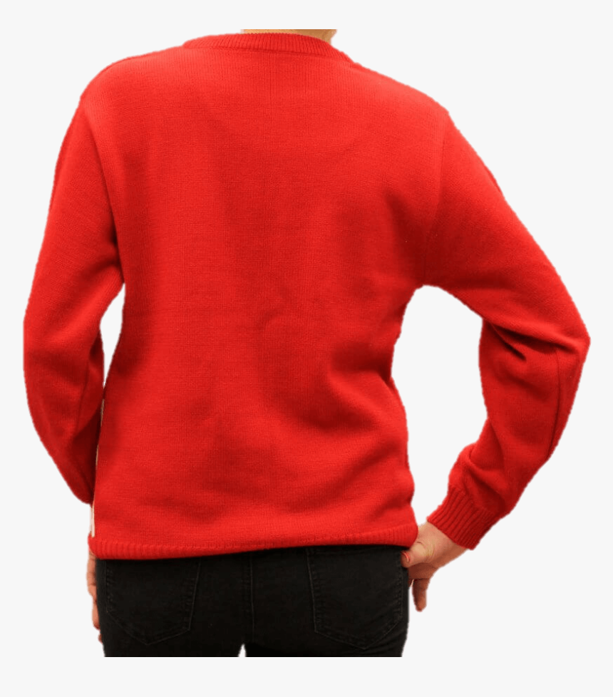 Jersey Navideño Mujer Árbol De Navidad Sonriente Rojo - Cardigan, HD Png Download