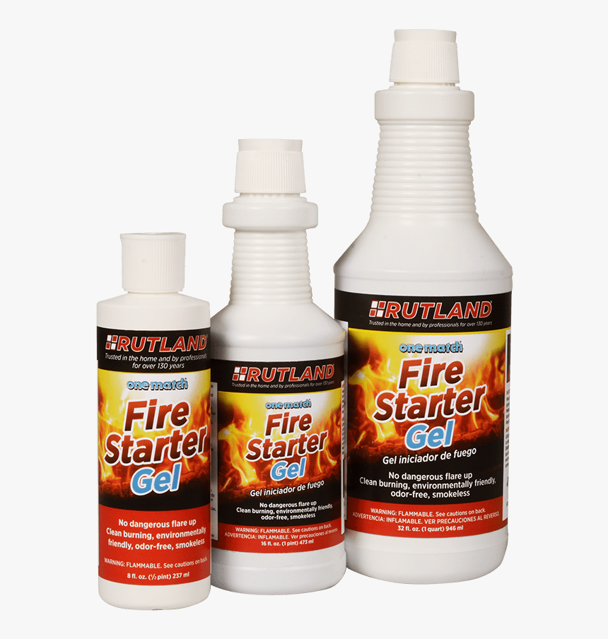 Rutland Fire Starter Gel - Bottle, HD Png Download