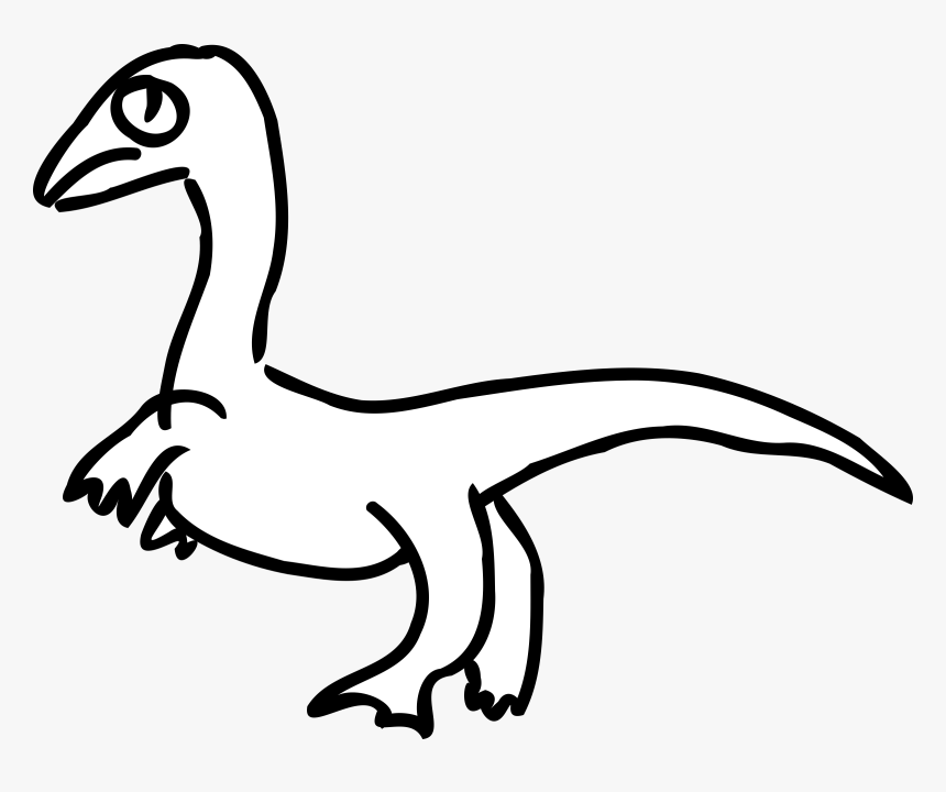 Sad Dino Clip Arts - Velociraptor Diagram, HD Png Download
