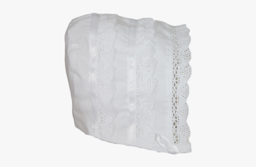 Cluny Lace Handmade Cotton Batiste Bonnet Baby Girls - Garment Bag, HD Png Download