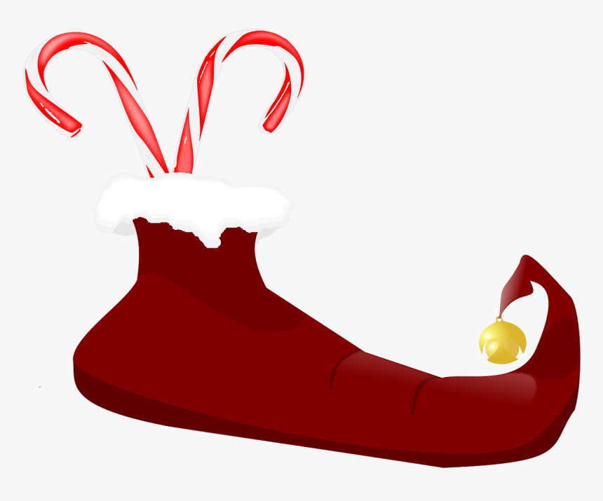 Candy Cane Clipart Christmas Socks - Bastones De Caramelos Navidad Png, Transparent Png
