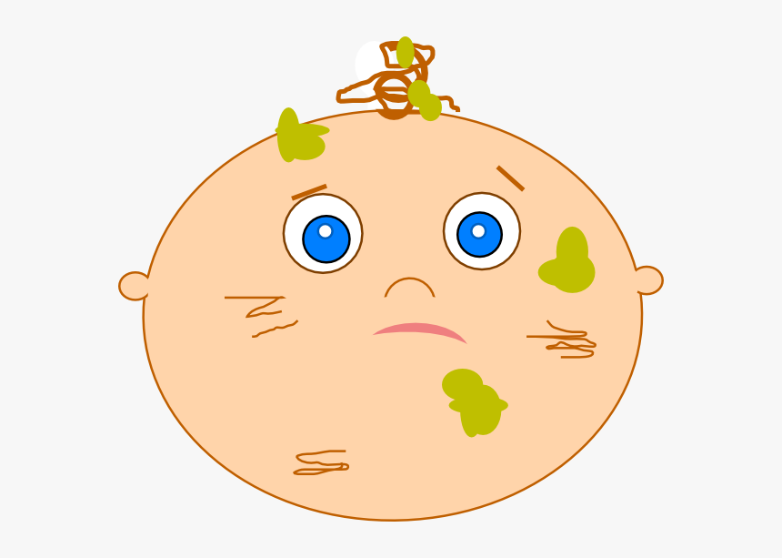 Messy Baby Svg Clip Arts - Cartoon, HD Png Download