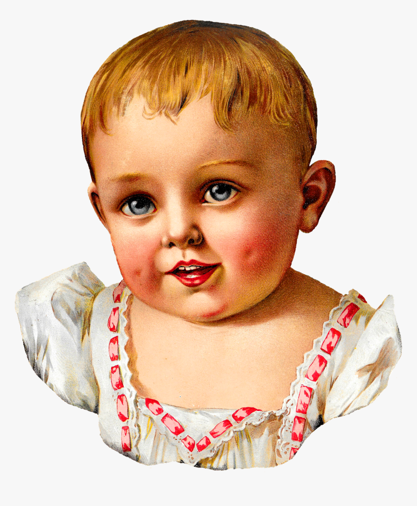 Baby Victorian Image Illustration Child Clipart Printable, HD Png Download
