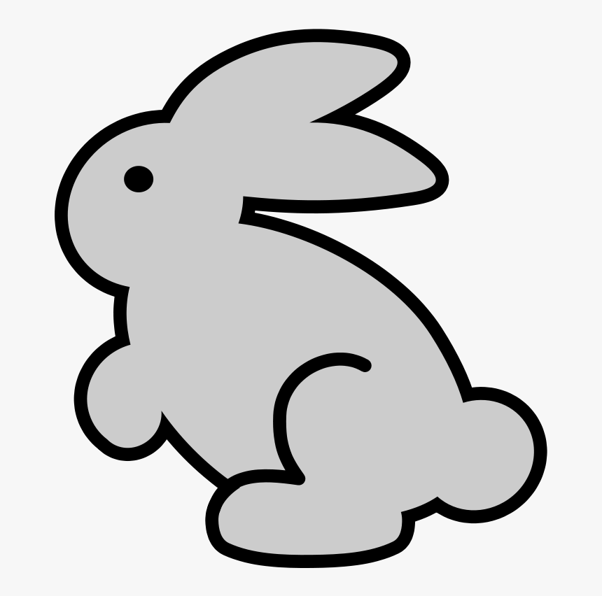 Clipartist Net Clip Art - Easter Bunny Black And White Clip Art, HD Png Download