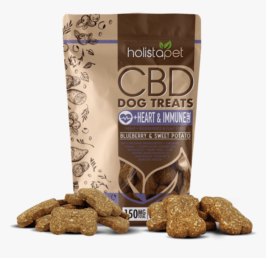 Holistapet Cbd Dog Treats Heart & Immune Biscuits Out - Cbd Dog Treats, HD Png Download