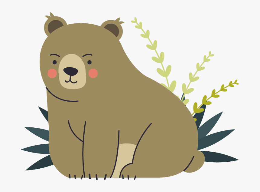 Zoo Bear Cartoon Png, Transparent Png