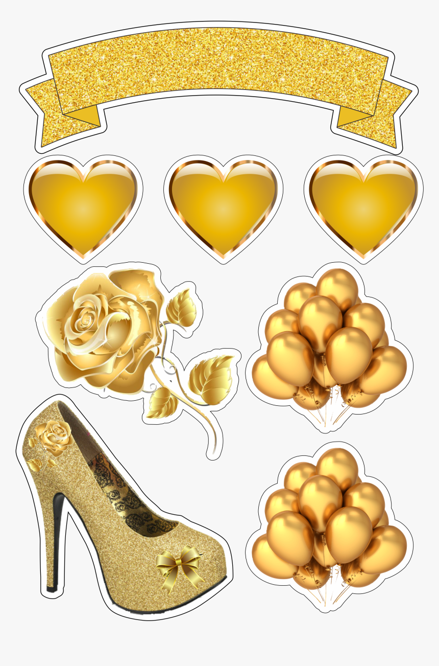Gold Flower Floral Png, Transparent Png
