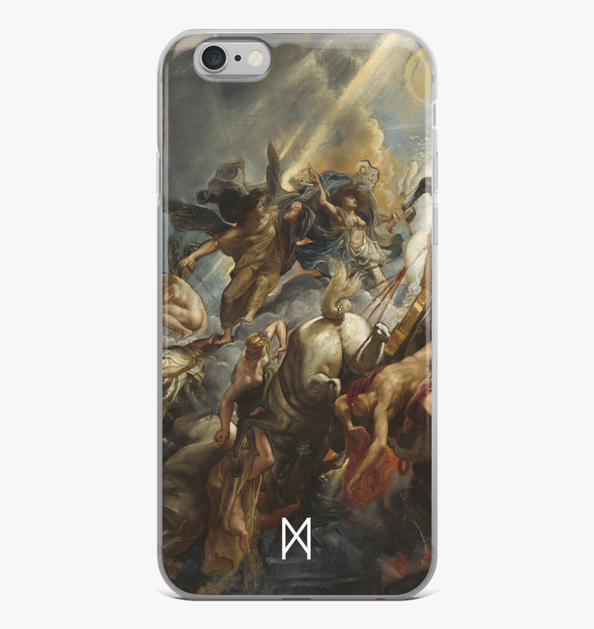 A40662 Logo Png White Mockup Case On Phone Default - Peter Paul Rubens Battle Painting, Transparent Png