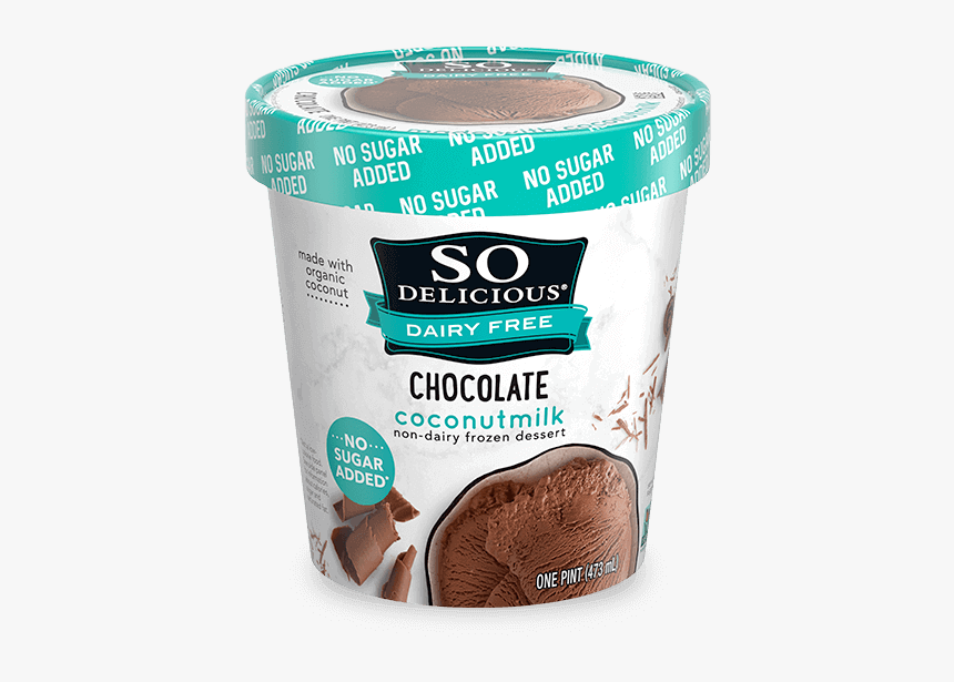No Sugar Added Chocolate Coconutmilk Frozen Dessert - So Delicious, HD Png Download