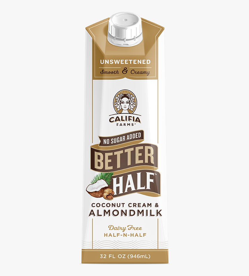 Unsweetened Better Half - Califia Farms, HD Png Download