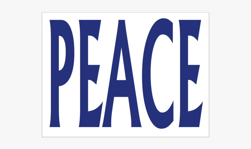 Peace Sign - Oval, HD Png Download