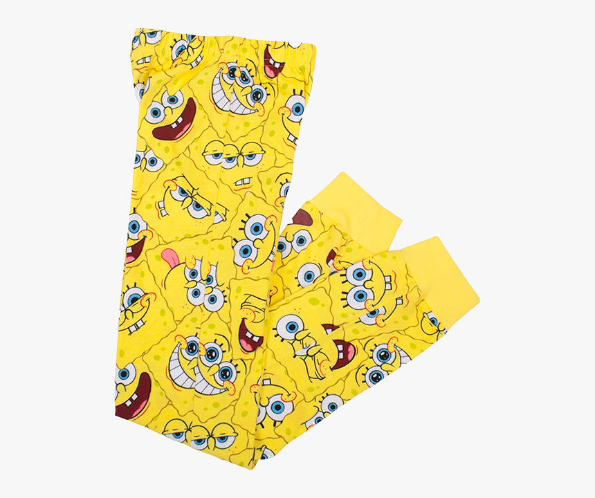 Long Sleeve Spongebob Faces Boys Pajama Set - Spongebob Squarepants, HD Png Download