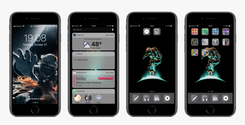 Lock Screen, Widget Screen, Home Screen, Secondary - Iphone, HD Png Download