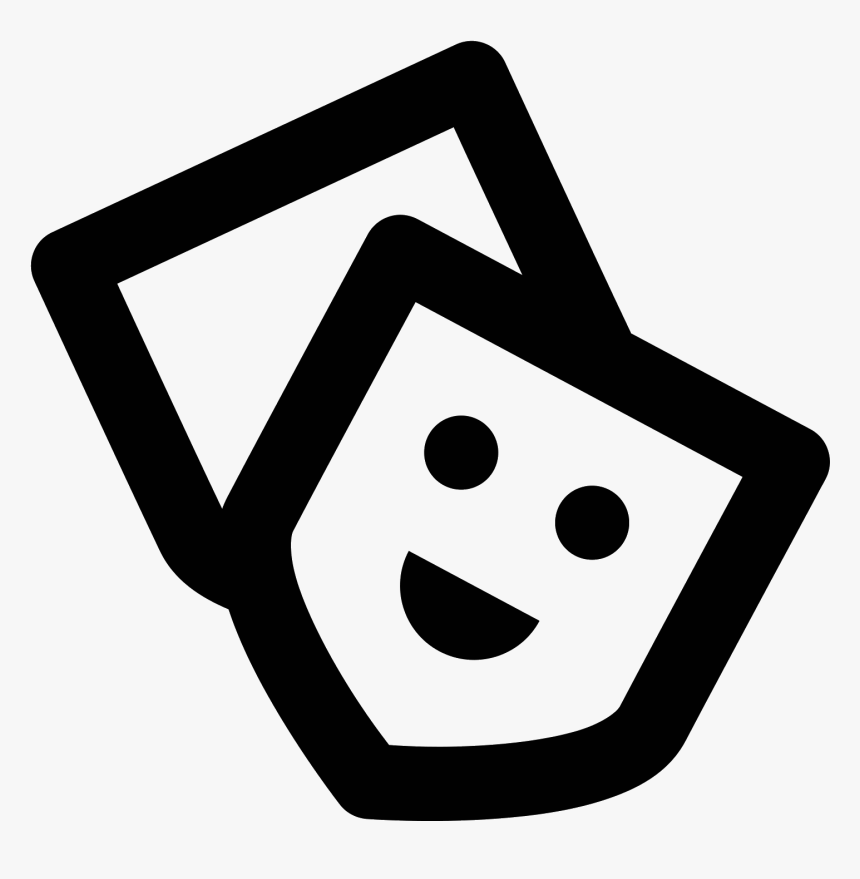 Theatre Mask Icon Stereotypical Shakespear Derivative - Smiley, HD Png Download