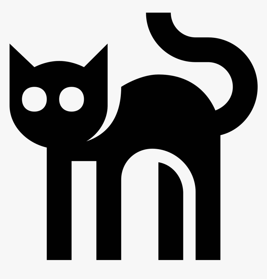 Black Cat Icon - Angry Black Cat Icon, HD Png Download