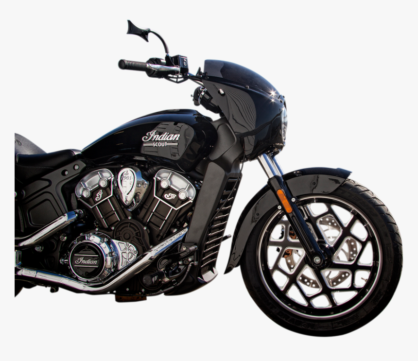 Arlen Ness Gloss Black Abs Plastic Front Motorcycle - Indian Scout Bobber Windshield, HD Png Download