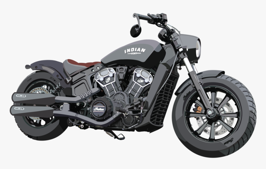 2018 Indian Scout Bobber, HD Png Download