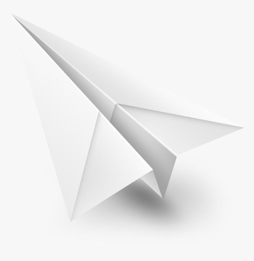 Paper Plane Png - .png White Paper Plane, Transparent Png