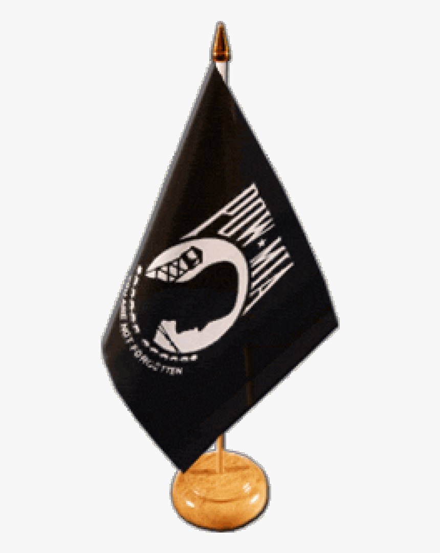 Usa Pow Mia / Black,white Table Flag - Pow Mia Flag, HD Png Download