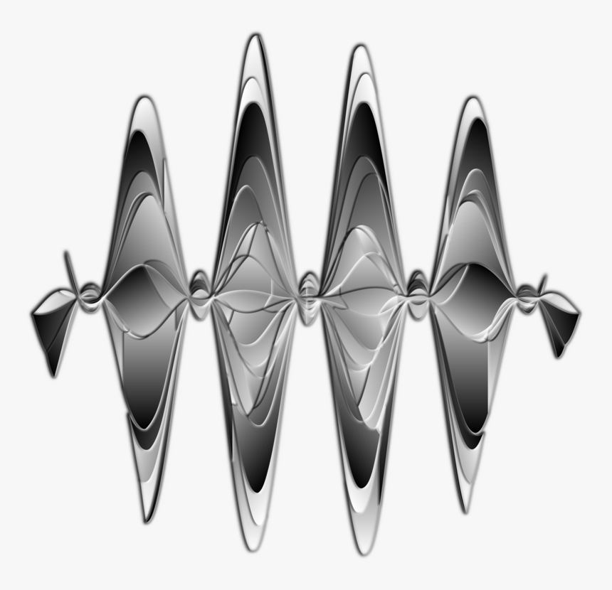 Design - Gambar Abstrak Hitam Putih Gelombang, HD Png Download