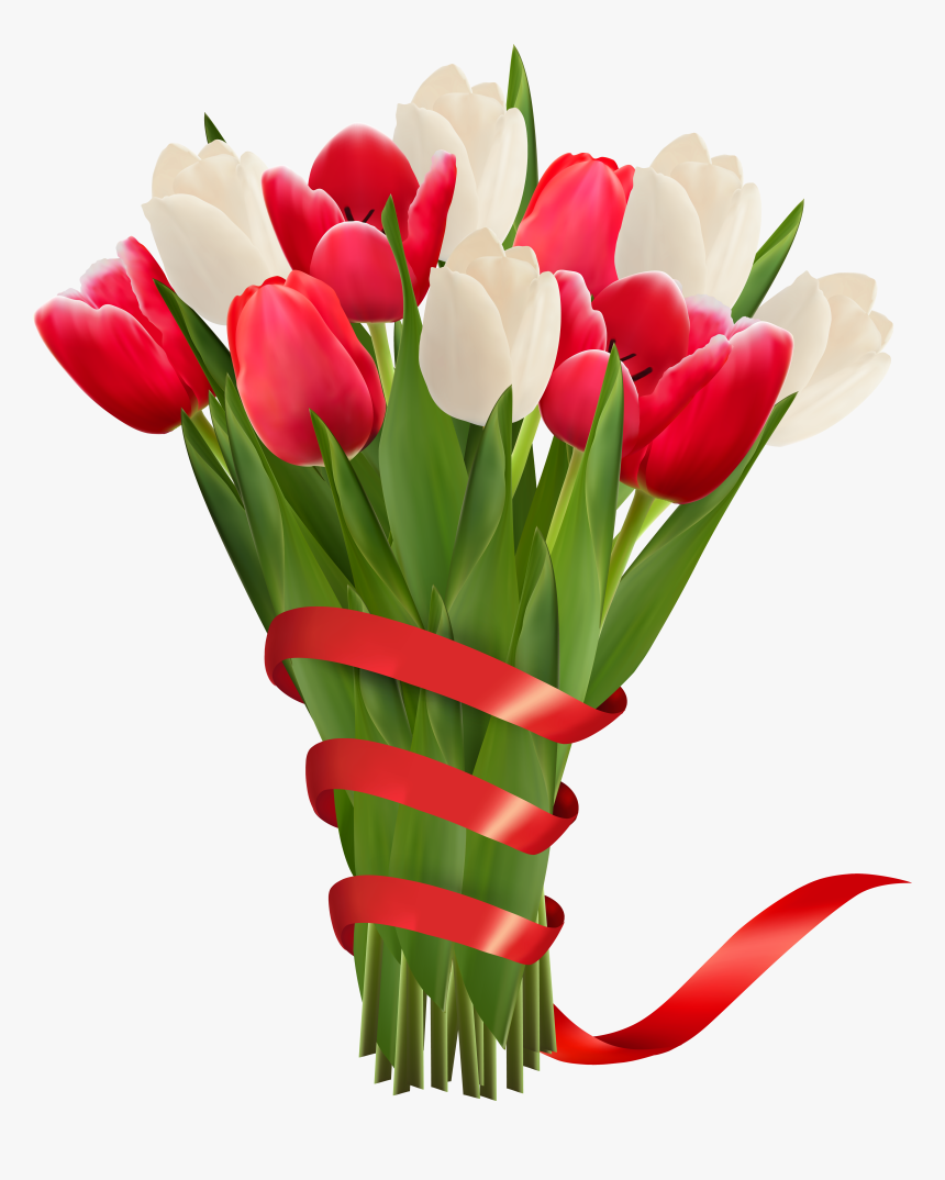 Flower With Ribbon Png, Transparent Png