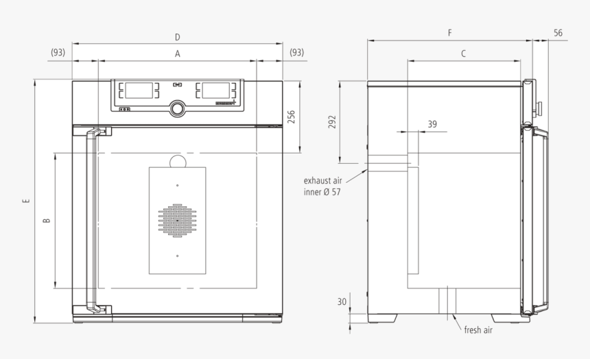 Memmert Un160 Universal Laboratory Convection Oven, - หลักการ ทำงาน ตู้ อบ ลม ร้อน คือ, HD Png Download