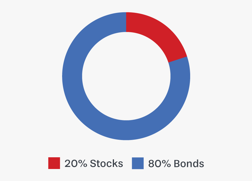 20% Stocks, 80% Bonds - Circle, HD Png Download