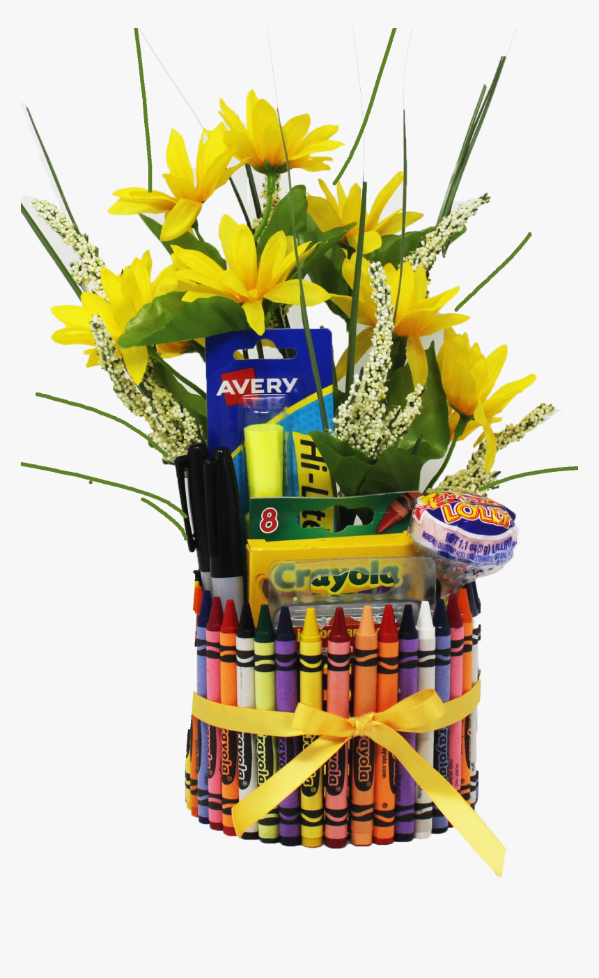 Teacher Appreciation Gift In Hand Made Crayon Vase, HD Png Download
