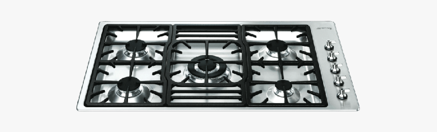 Smeg 90cm Stainless Steel Gas Cooktop Pga95-4 - Smeg Pgf95, HD Png Download