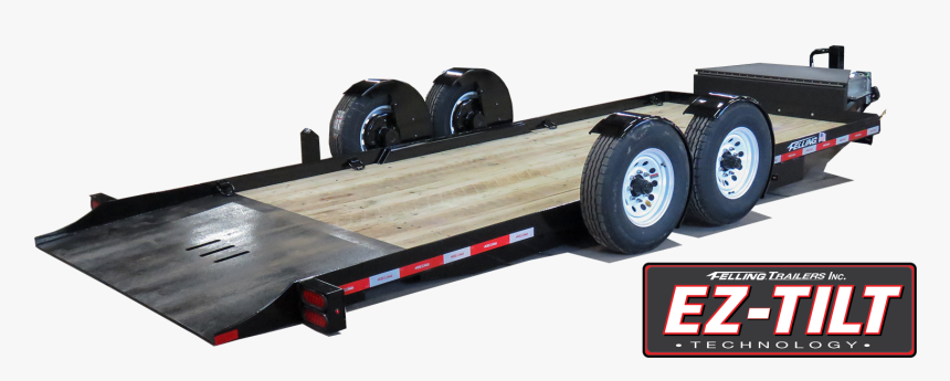 Ft-12 Ez Tilt Ground Level Tilt Deck Trailer For Ground - Felling Ez Tilt Trailer, HD Png Download