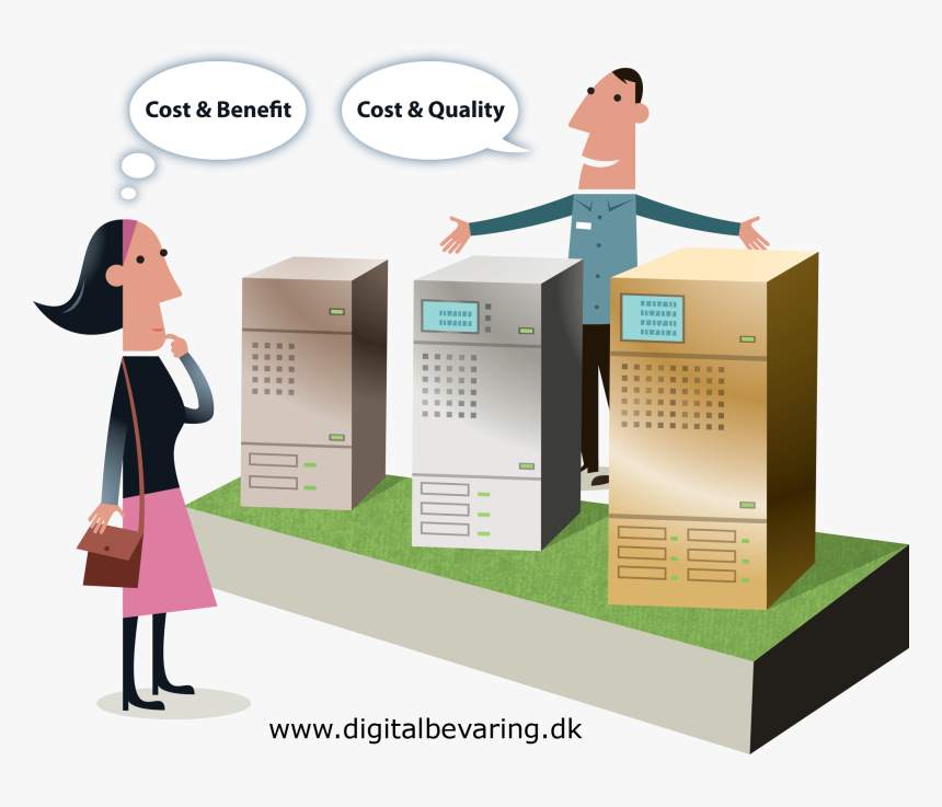 Costbenefit Digitalbevaring - Illustration, HD Png Download