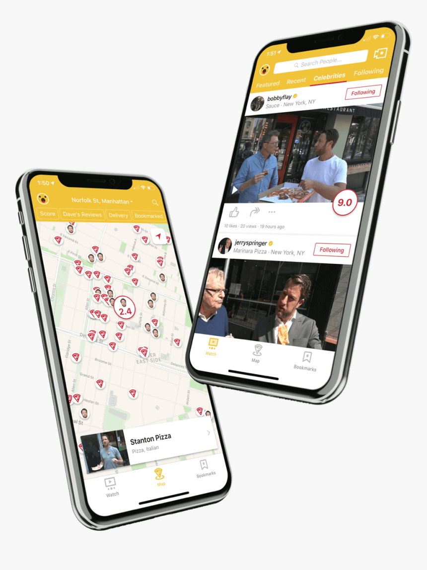 One Bite Pizza Review App - Iphone, HD Png Download