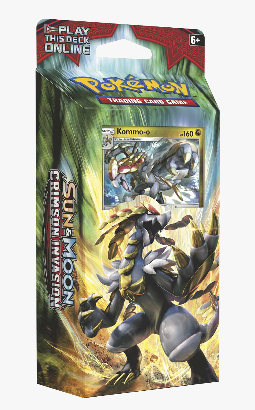 Sun & Moon Crimson Invasion Clanging Thunder Theme - Kommo O Pokemon Tcg, HD Png Download