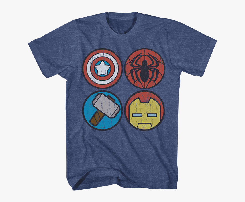 Marvel Icons Youth T-shirt - Classic Spiderman, HD Png Download