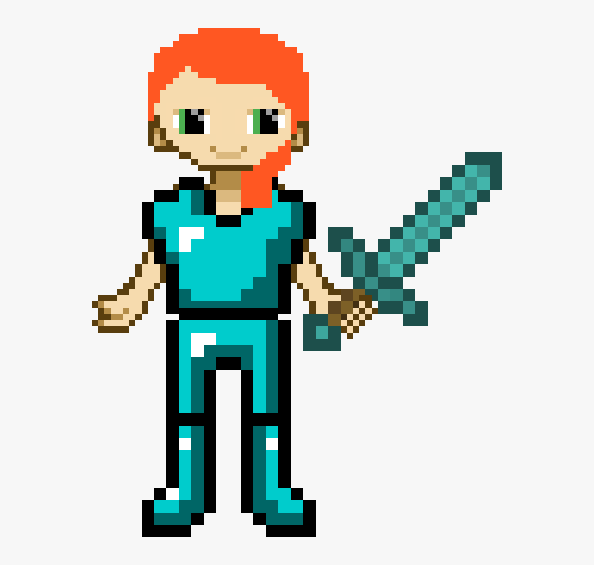 Minecraft Diamond Sword, HD Png Download