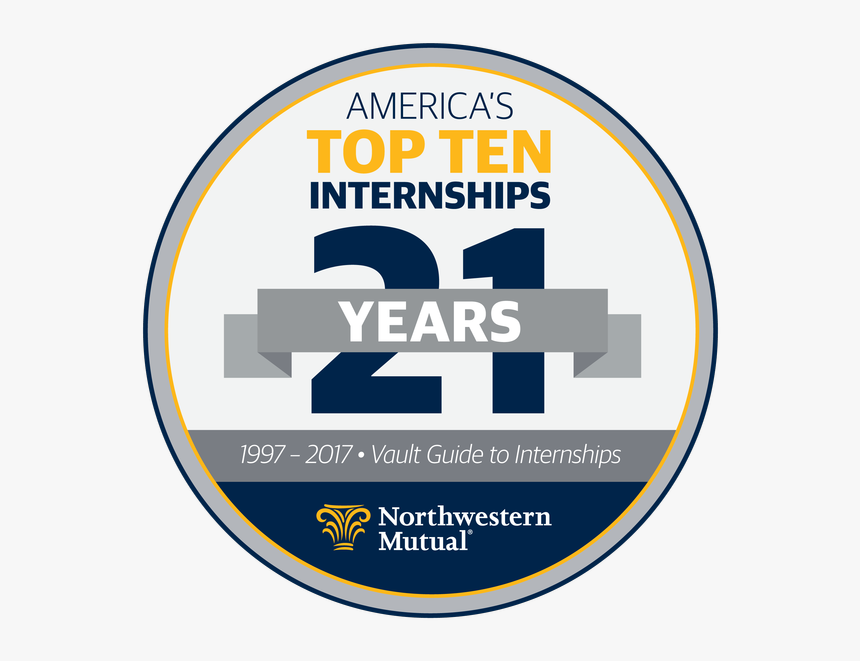 Top 10 Internships Graphic - America's Top 25 Internships Northwestern Mutual, HD Png Download