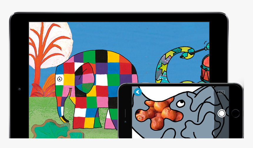 Drawing Collages Love Collage - Elmer The Patchwork Elephant, HD Png Download