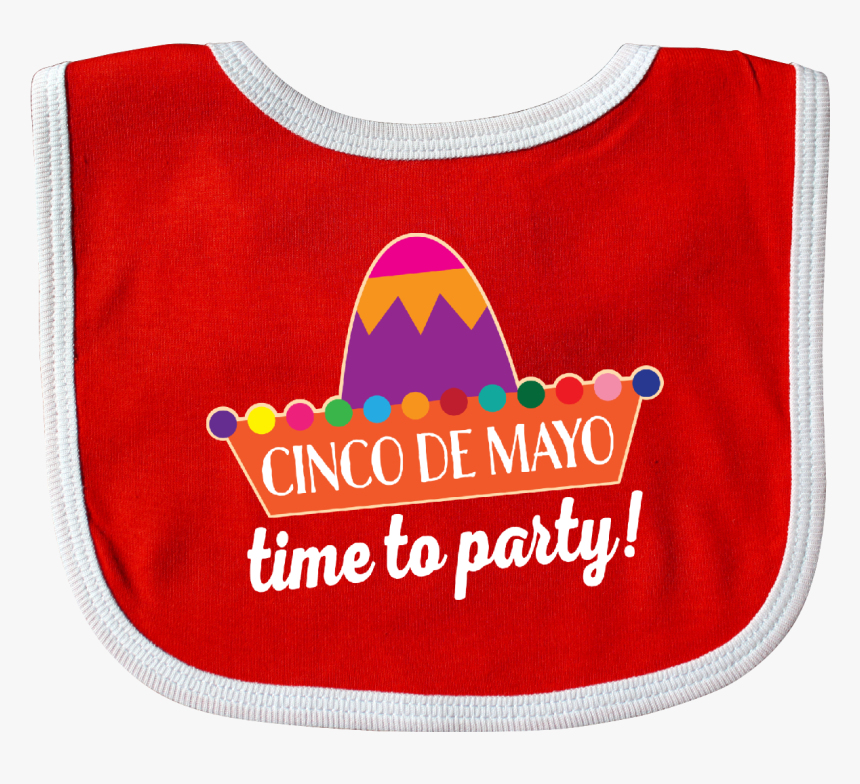Cinco De Mayo Fiesta Sombrero Hat Baby Bib Red And - Circle, HD Png Download