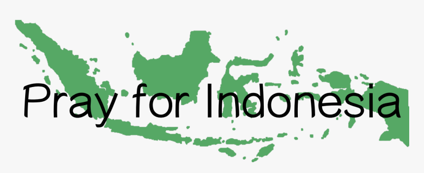 Indonesia Map Cartoon Black, HD Png Download