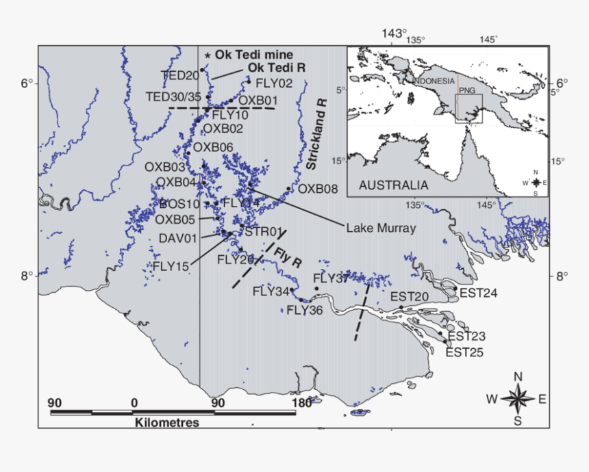 Thumb Image - Ok Tedi Mine Map, HD Png Download