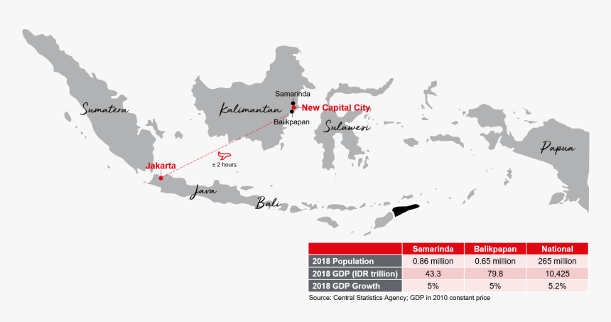 Map Of East Kalimantan, HD Png Download
