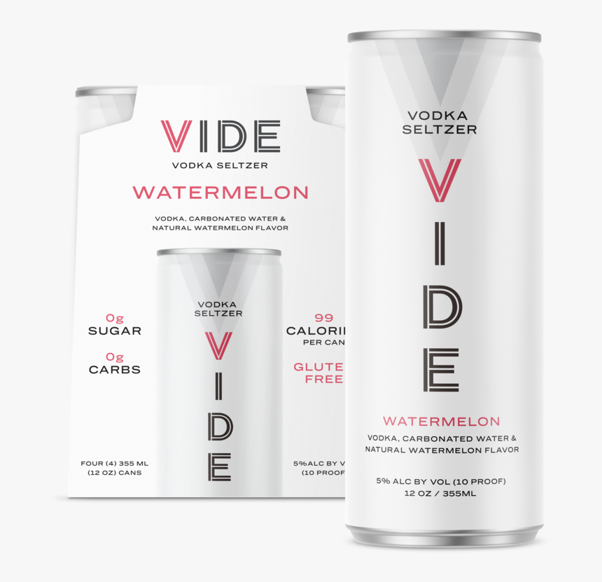Vide 12oz 4pk Can-wa - Vide Vodka Seltzer, HD Png Download