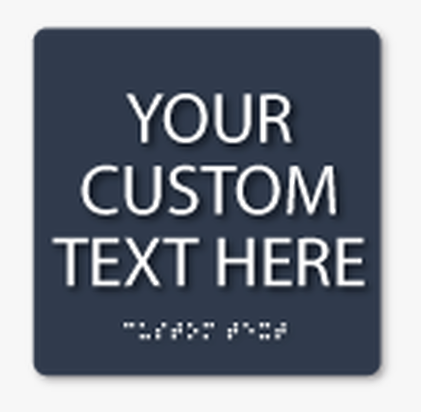 Custom Square Ada Sign - Parallel, HD Png Download