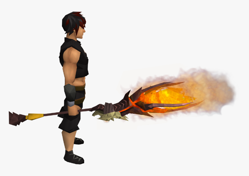 Fire Staff Png - Runescape, Transparent Png