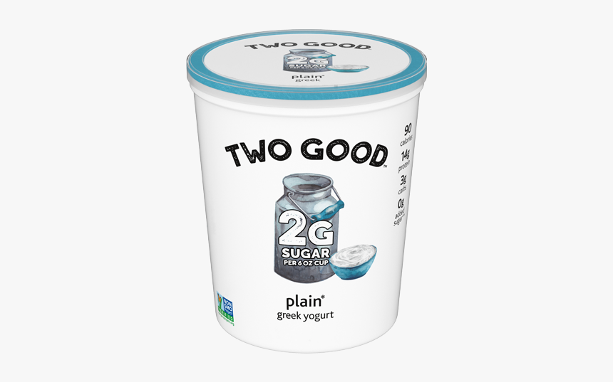 Plain Two Good™ Greek Lowfat Yogurt Quart With 2 Grams - 2g Sugar Yogurt, HD Png Download