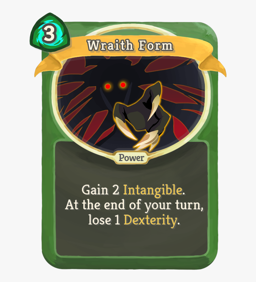 Slay The Spire Wiki - Silent Slay The Spire Wraith Form, HD Png Download