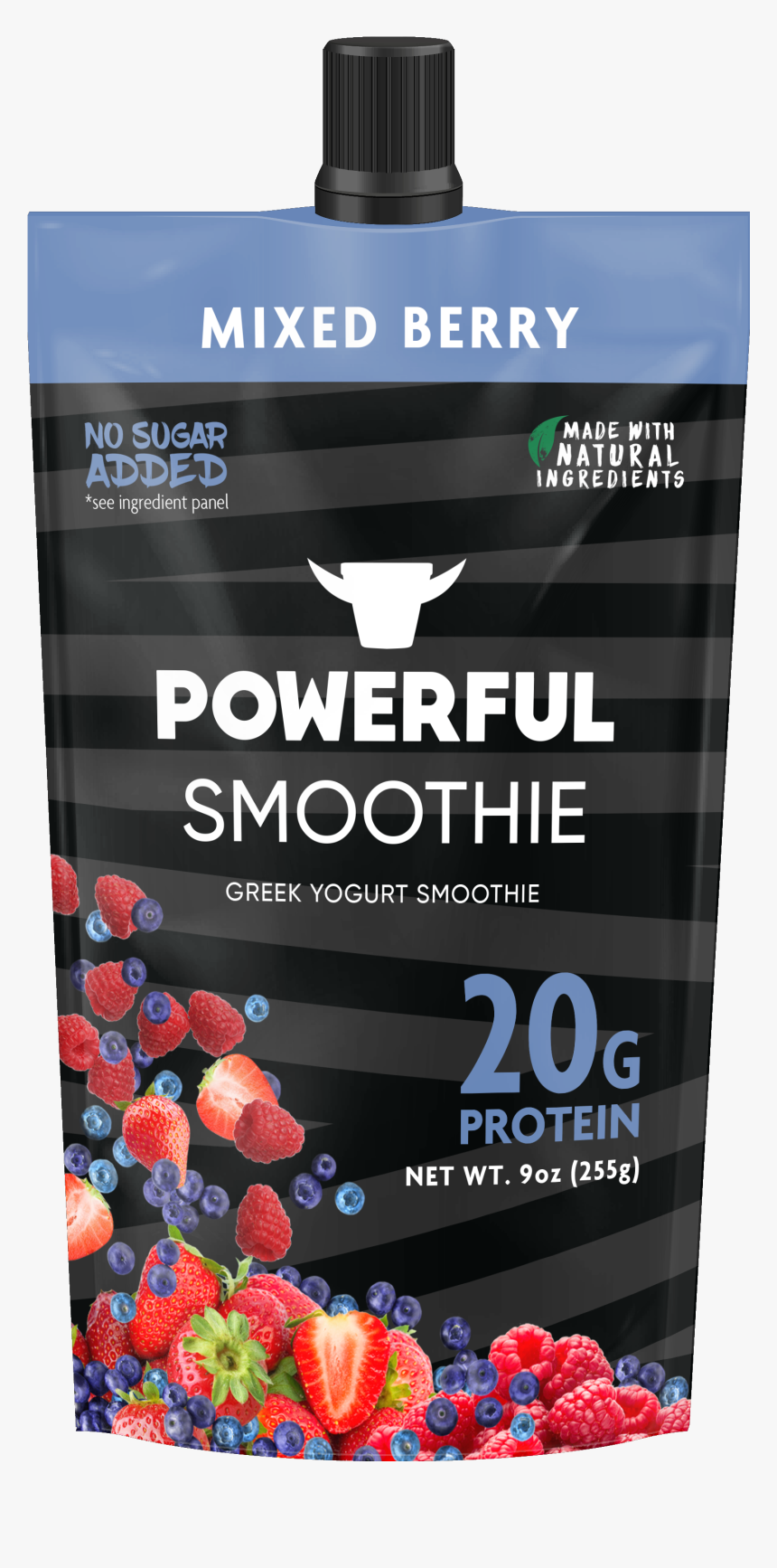 Mixed Berry Reduced Fat Greek Yogurt Smoothie - Smoothie, HD Png Download