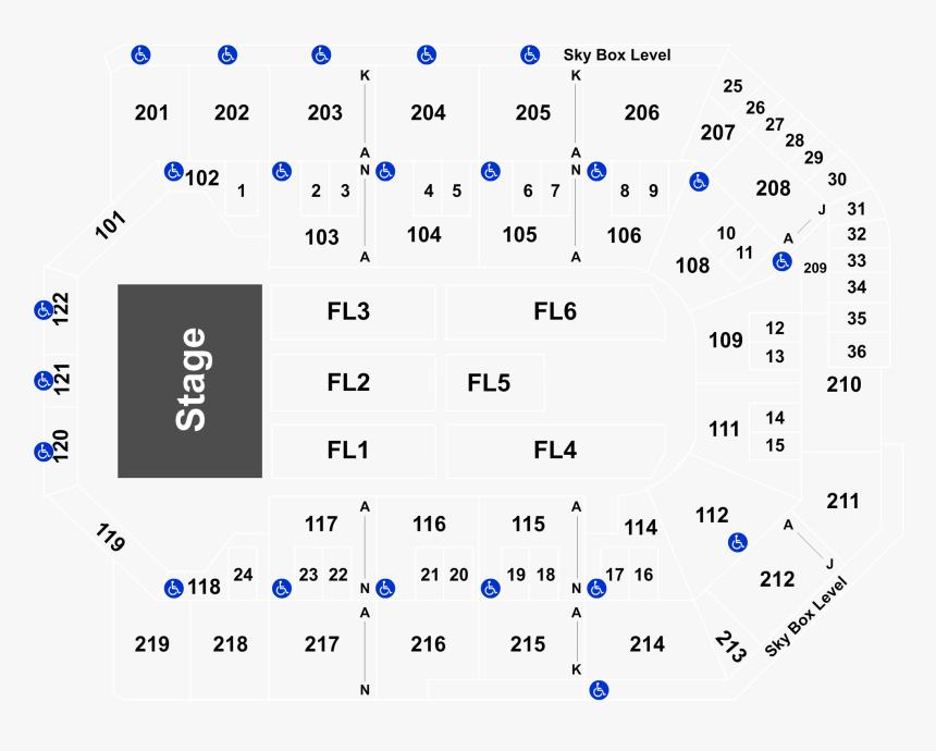 Map Of Toyota Arena Ontario, HD Png Download