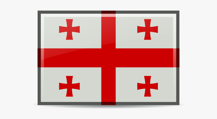 Georgia Flag - Flags With A Red Cross, HD Png Download