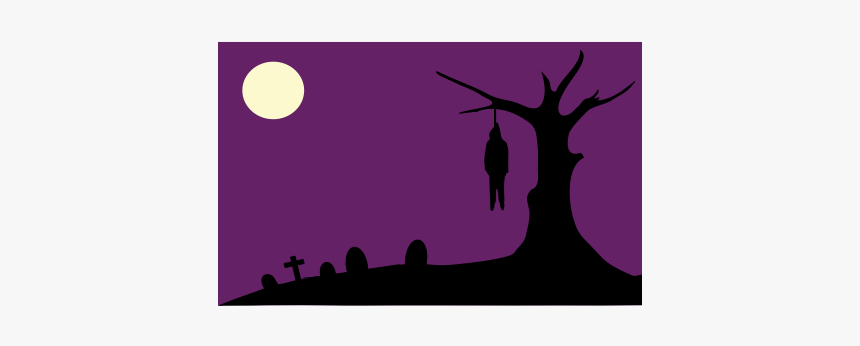 Man Hanging From A Tree Vector Illustration - Macabre Clipart, HD Png Download